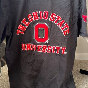 The Ohio State University Graphic Tee with Raised Patch Details - Black - Size S